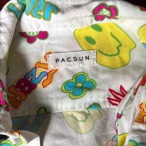 Colorful groovy Shirt with Fun Print. Throwback from pacsun!